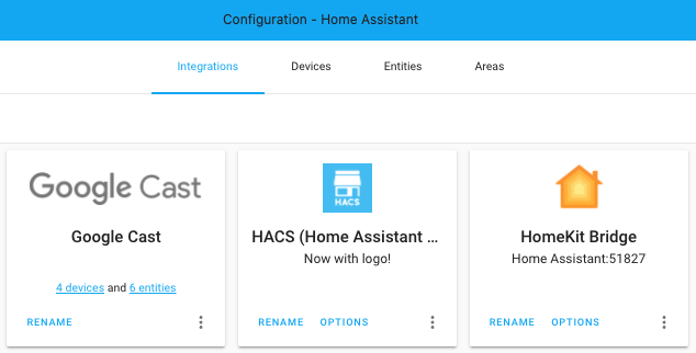 HACS icon in the Home Assistant frontend